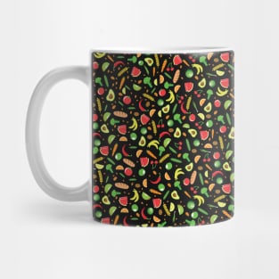 Fruits, Vegetables, Healthy Lifestyle. Vegan/Vegetarian Gift. Mug